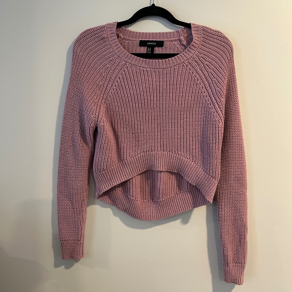 Forever 21 Lilac Crew Neck Sweater